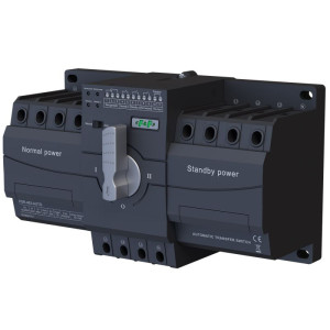Przełącznik automatyczny I-0-II (sieć-agregat) 4P 63A PSR-463-AUTO