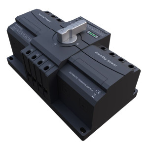 Przełącznik automatyczny I-0-II (sieć-agregat) 4P 63A PSR-463-AUTO