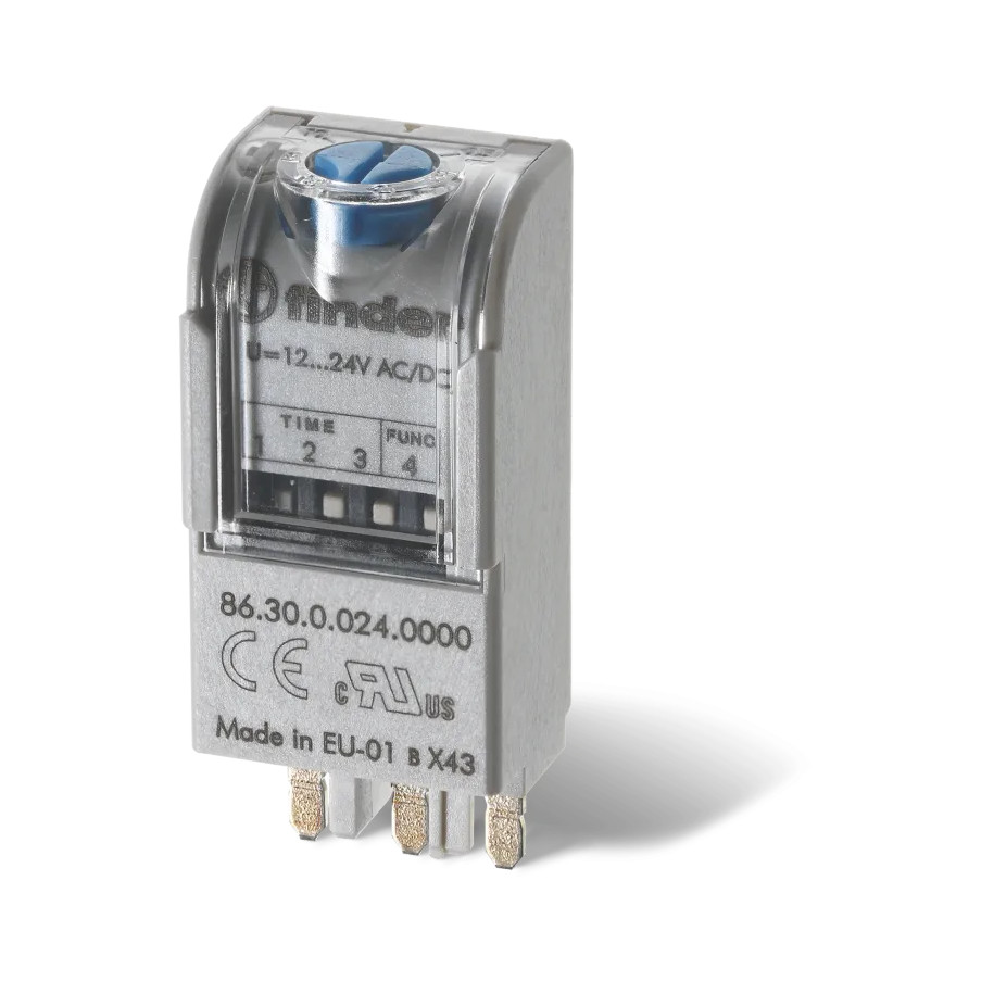 Moduł czasowy dwufunkcyjny 12-24V AC/DC do gniazd przekaźnikowych 86.30.0.024.0000