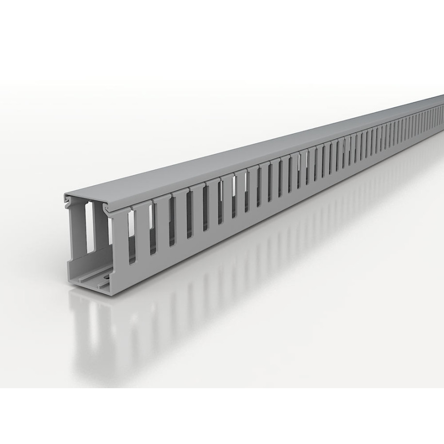 Korytko grzebieniowe 25x80 jasnoszare E144 2m (szer x wys)