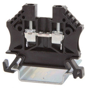 Złączka szynowa 2-przewodowa 2,5mm2 czarna EURO 43408BK