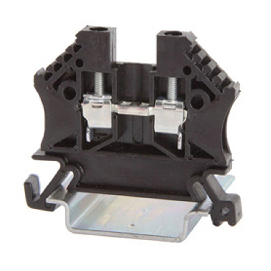 Złączka szynowa 2-przewodowa 2,5mm2 czarna EURO 43408BK