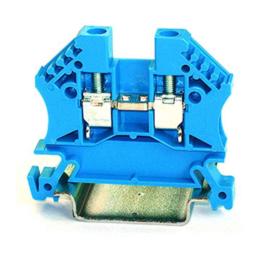 Złączka szynowa 2-przewodowa 2,5mm2 niebieska EURO 43408BL