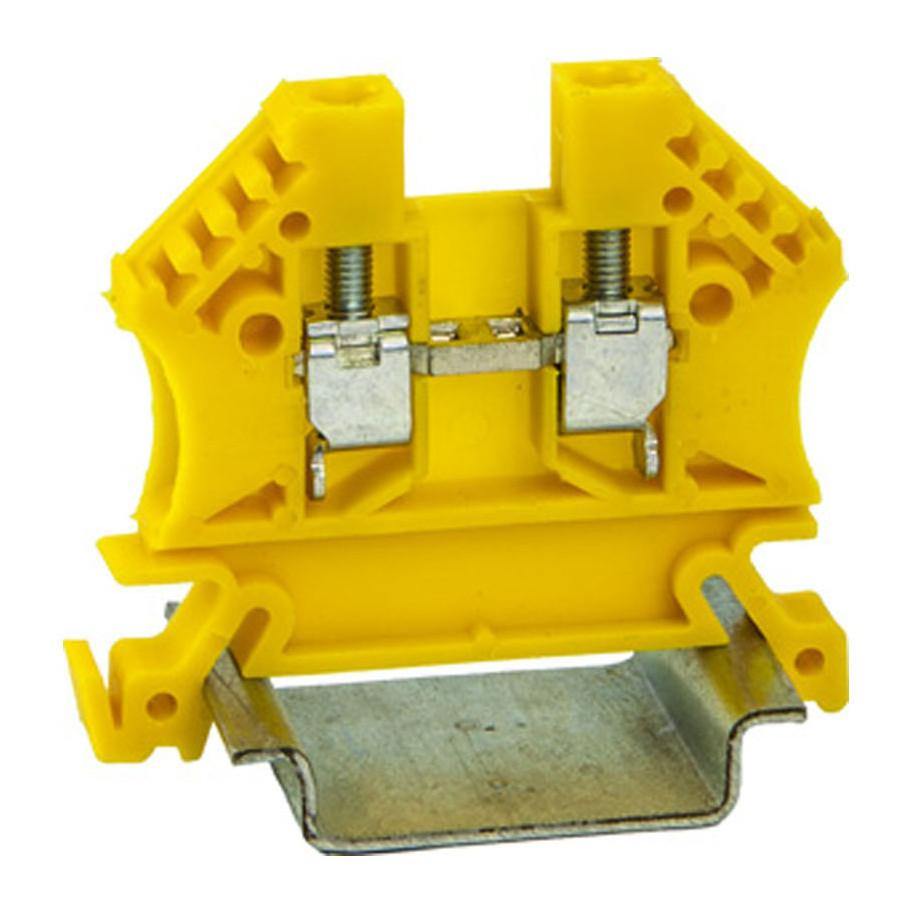 Złączka szynowa 2-przewodowa 2,5mm2 żółta EURO 43408N