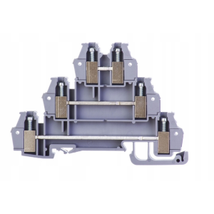 Złącze śrubowe 2,5 mm², 3-piętrowe, szare, 43504