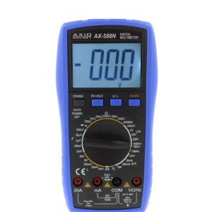 Multimetr cyfrowy; LCD; 3,5 cyfry; I DC: 1uA÷2mA,20mA,200mA,20A AX-588N