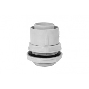 Dławik do rury elastycznej GUS fi 16 mm / MG20 szary IP65 F6.0027
