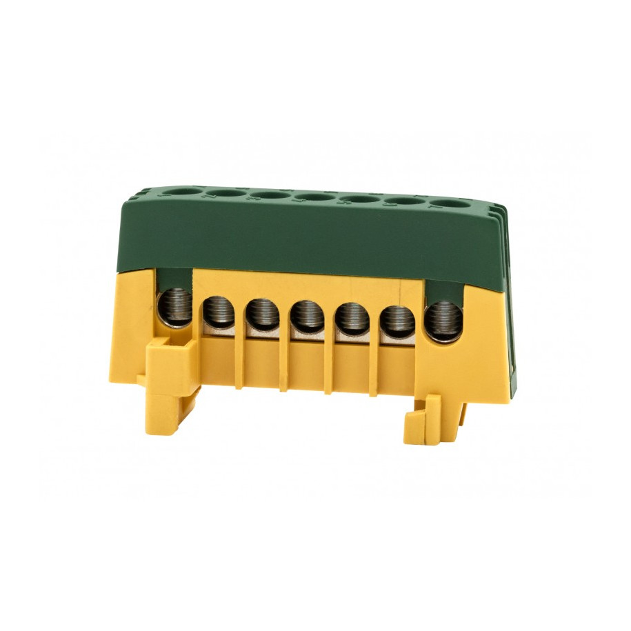 Listwa ochronna ZPI 7-modułowa (7x16mm2) IP20 AL/CU - żółto/zielona F2.0390