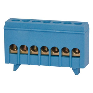 Listwa zerowa 7-modułowa 7x16mm - niebieska F2.0256