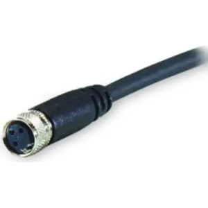 Kabel z gniazdem prostym PUR złącze żeńskie M8, proste, 3-pinowe IP67 2mb M8P-3P-2M
