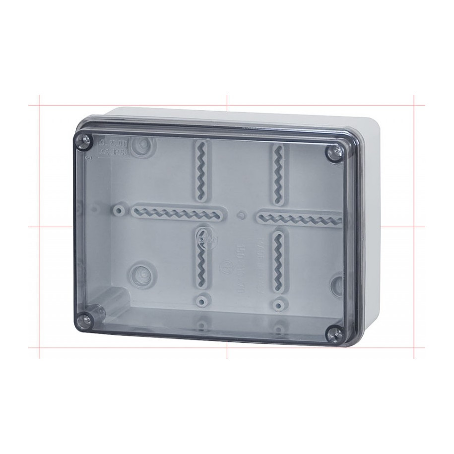 Puszka hermetyczna FG 150x110x70 pokrywa przeźroczysta IP56 F1.0089