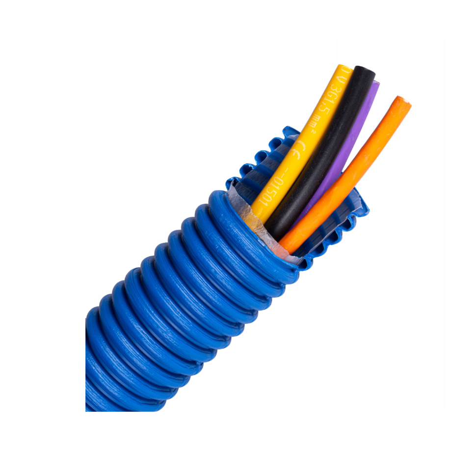 Rura karbowana AROT 75mm dwuwarstwowa z pilotem 450N HDPE RDG75-NI-25