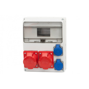 Rozdzielnica budowlana LAGO 11M 16A 5p, 32A 5p, 2x230V F3.0285