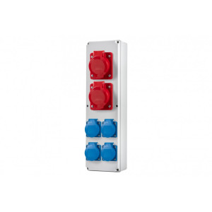 Rozdzielnia VERTICAL B - gniazda 16A 5p, 32A 5p, 4x230V IP44  F3.0423
