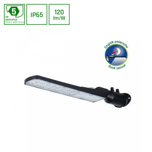 Oprawa uliczna z czujnikiem zmierzchowym STREETOS SLIM 50W NW 230V 140/185st IP65 czarna SLI027021NW_PW