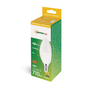 LED ŚWIECOWA E-14 230V 8W 4000K 730lm WOJ+14221
