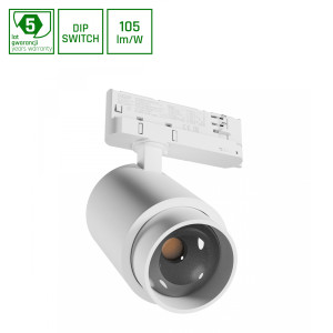 Oprawa na szynoprzewód 3F PAVA POINT 6-20W 230V NW 8-45° IP20 RA90 biała SLI033041NW_PW