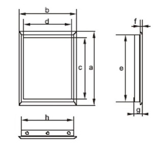 Drzwiczki rewizyjne 150x150mm białe DR15X15