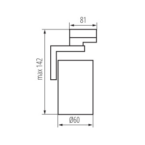 Projektor na szynoprzewód ATL4 GU10-B czarna 33146
