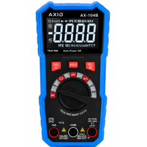Multimetr cyfrowy; LCD; (6000); VDC: 600mV,6V,60V,600V; 100mF AX-104B