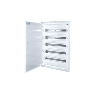 Rozdzielnica modułowa 5x24 podtynkowa IP40 drzwi metalowe białe zacisk PE3x24 N4x11 ERP24-5 001101296