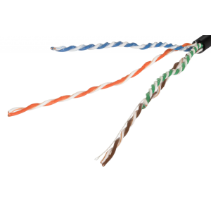 Kabel securityNET U/UTP kat.5e PE zew. żelowany SEC5EUTPG305
