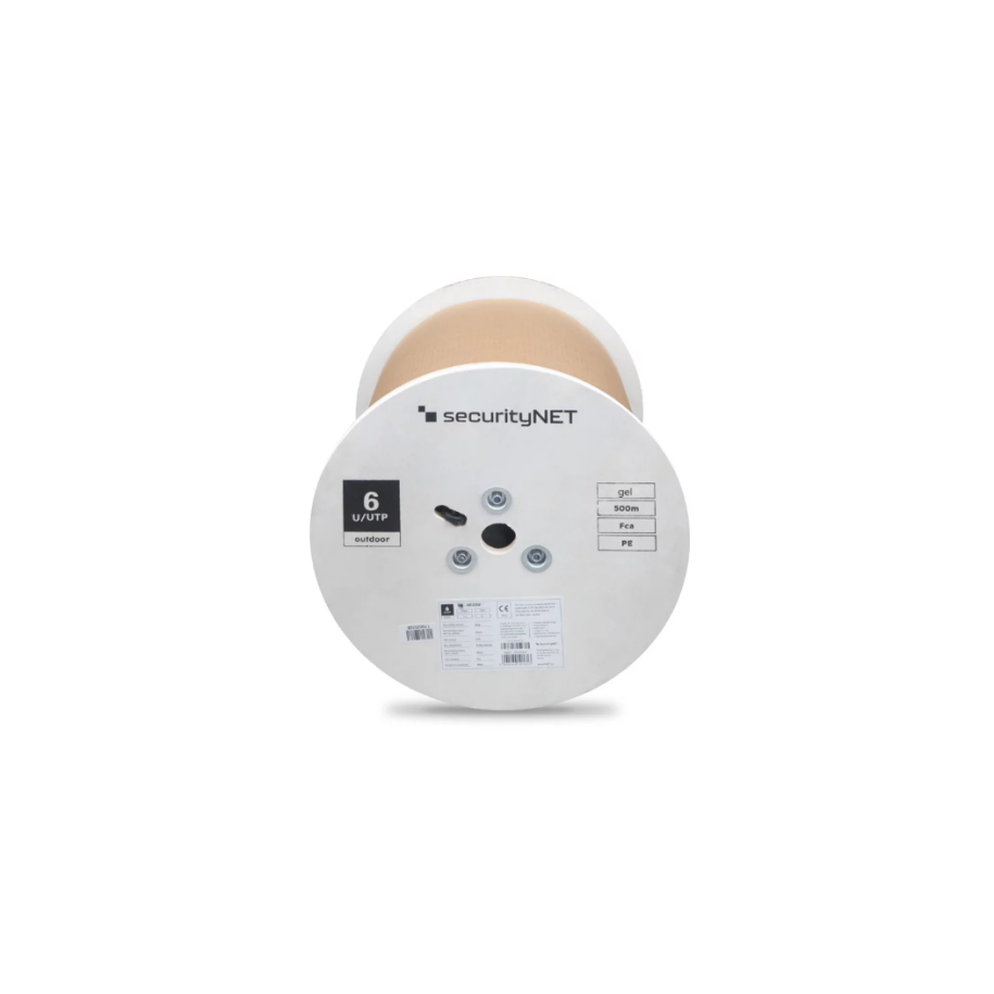 Kabel securityNET U/UTP kat.6 PE zew. żelowany SEC6UTPG