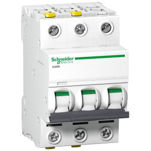 Wyłącznik nadprądowy 3P D 63A 6kA AC iC60N-D63-3 A9F05363