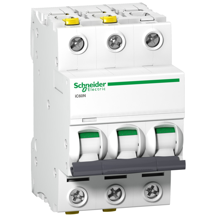 Wyłącznik nadprądowy 3P D 63A 6kA AC iC60N-D63-3 A9F05363