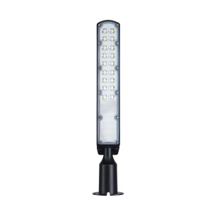 Oprawa uliczna z czujnikiem zmierzchowym STREETOS SLIM 30W NW 230V 140/85st IP65 423x109x76mm CZARNY 5 LAT SLI027020NW_PW