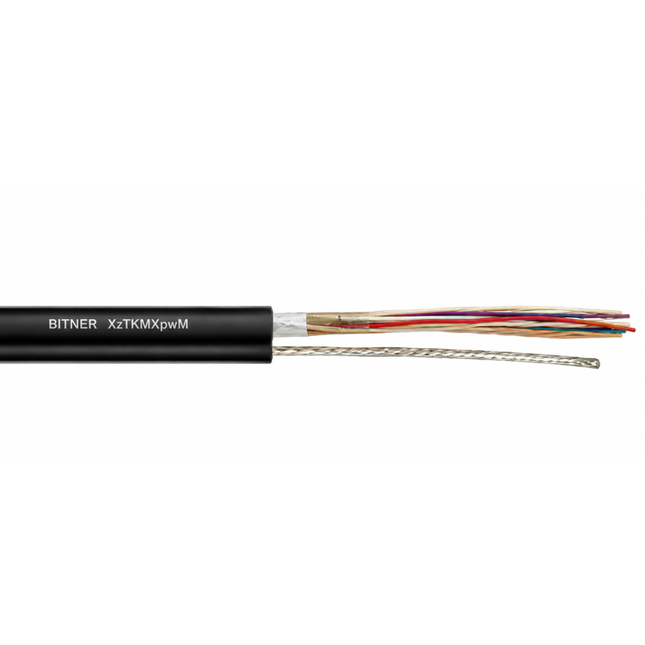 Kabel telekomunikacyjny parowy z linką nośną XzTKMXpwn 2x2x0,5 TP0101