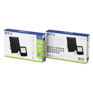 Naświetlacz solarny z czujnikiem ruchu ALTON LED 3000lm 4000K 6000mAh wymienna IP65 pilot LD-ALTON-SOL-3000LM