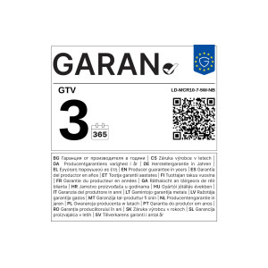 Oprawa LED MACARI z czujnikiem zmierzchu, 10/7/5W, 4000K, IP65, 220–240V LD-MCR10-7-5W-NB