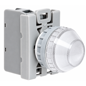 Lampka sygnalizacyjna 22mm biała 230V AC ST22-LB-230-BA9S