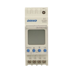 Programator czasowy elektroniczny na szynę DIN OR-PRE-433