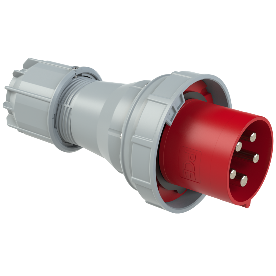Wtyczka przenośna 125A 5P 400V czerwona IP67 POWER TWIST 045-6