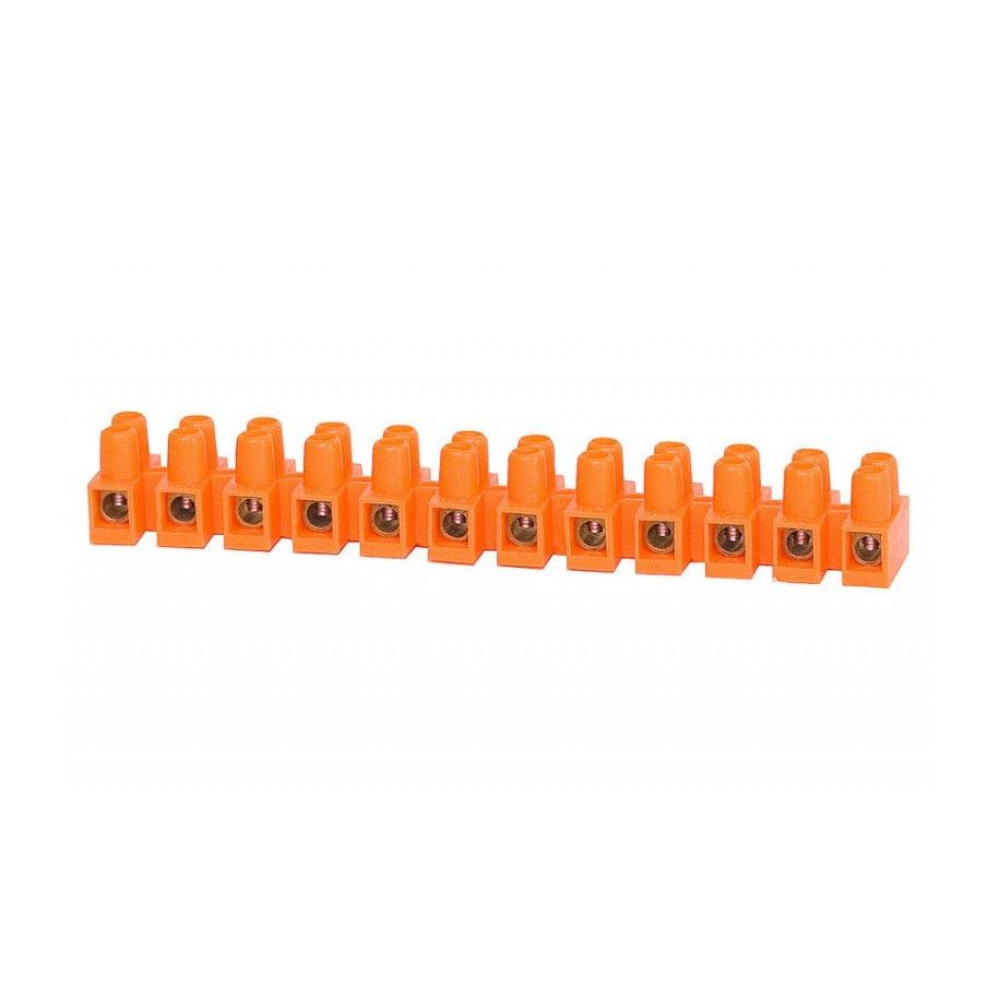 Listwa zaciskowa gwintowa 12-torowa 4mm2 pomarańczowa