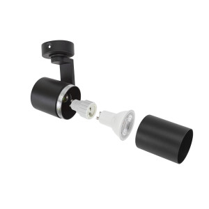 MADARA MINI II GU10 BAZA GU10 250V IP20  CZARNY SLIP003013