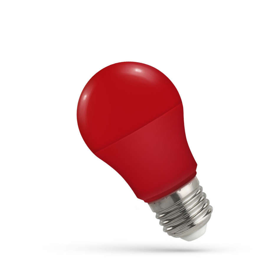 LED GLS E-27 230V 4.9W CZERWONA WOJ+14605