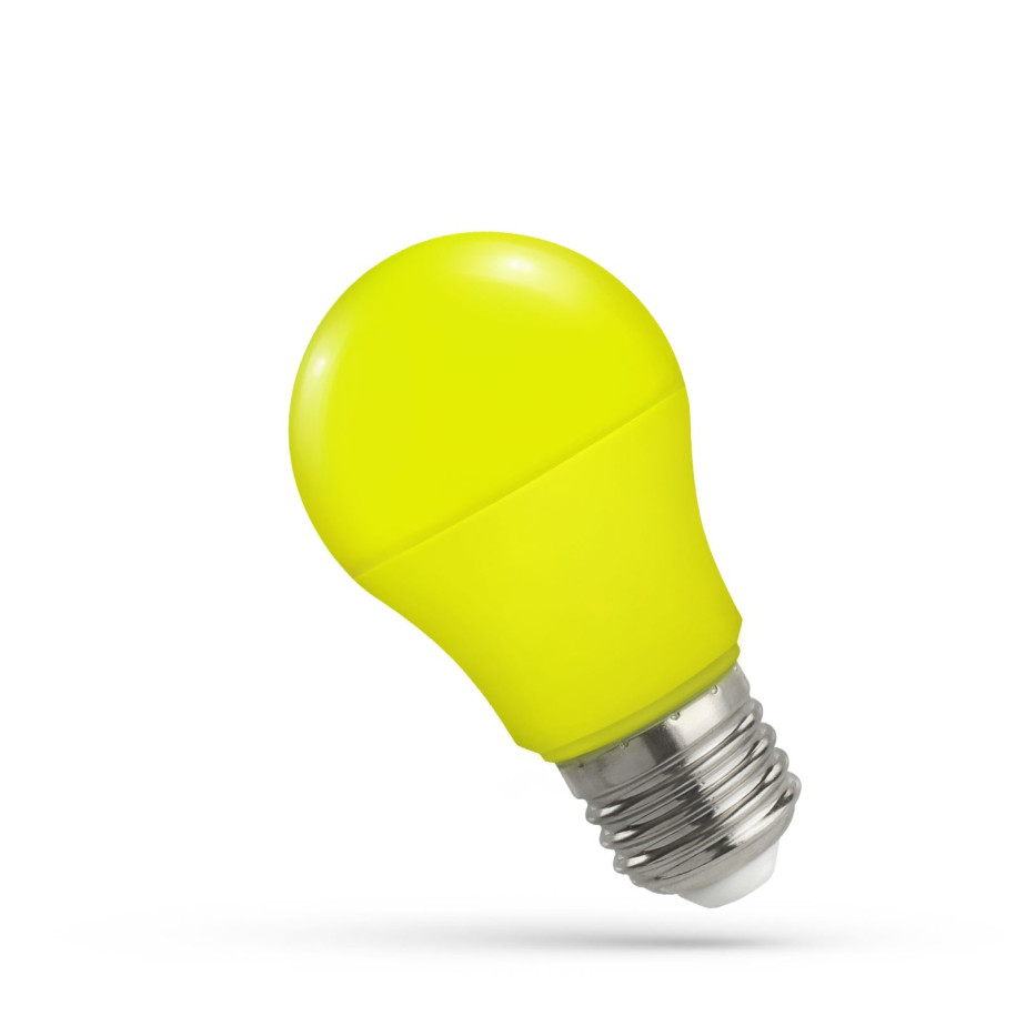 LED GLS E-27 230V 4.9W ŻÓŁTA WOJ+14608