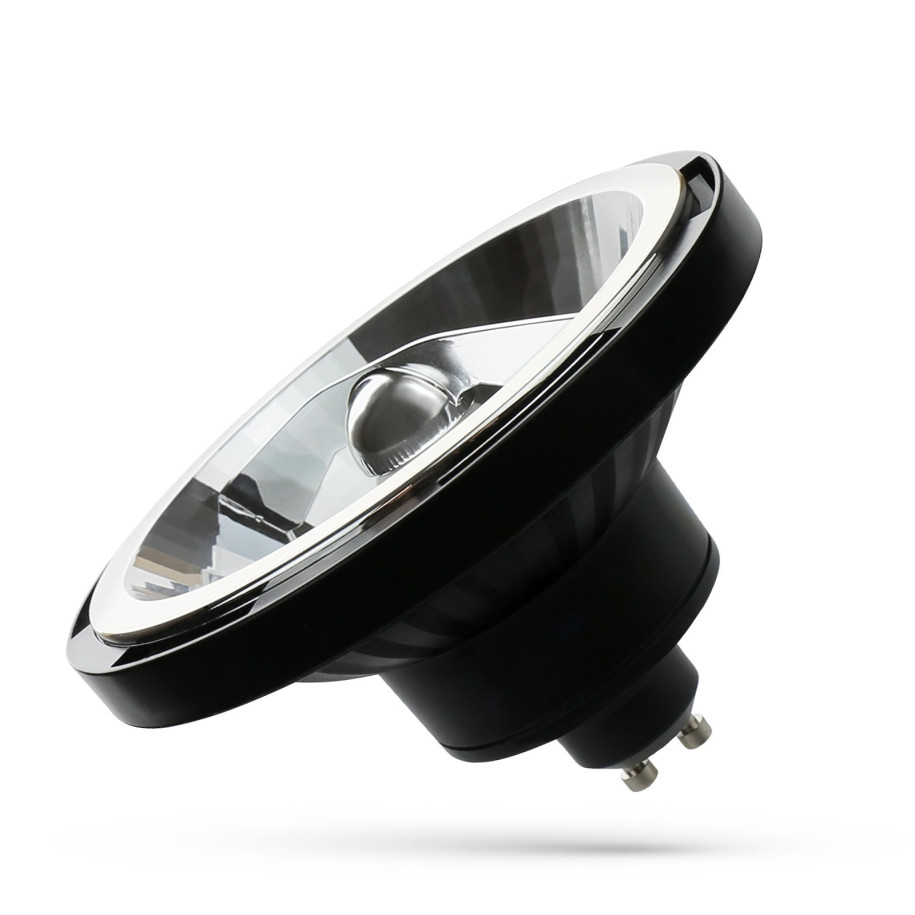 LED AR111 GU10 230V 12W 45° 3000K CZARNY WOJ+14568