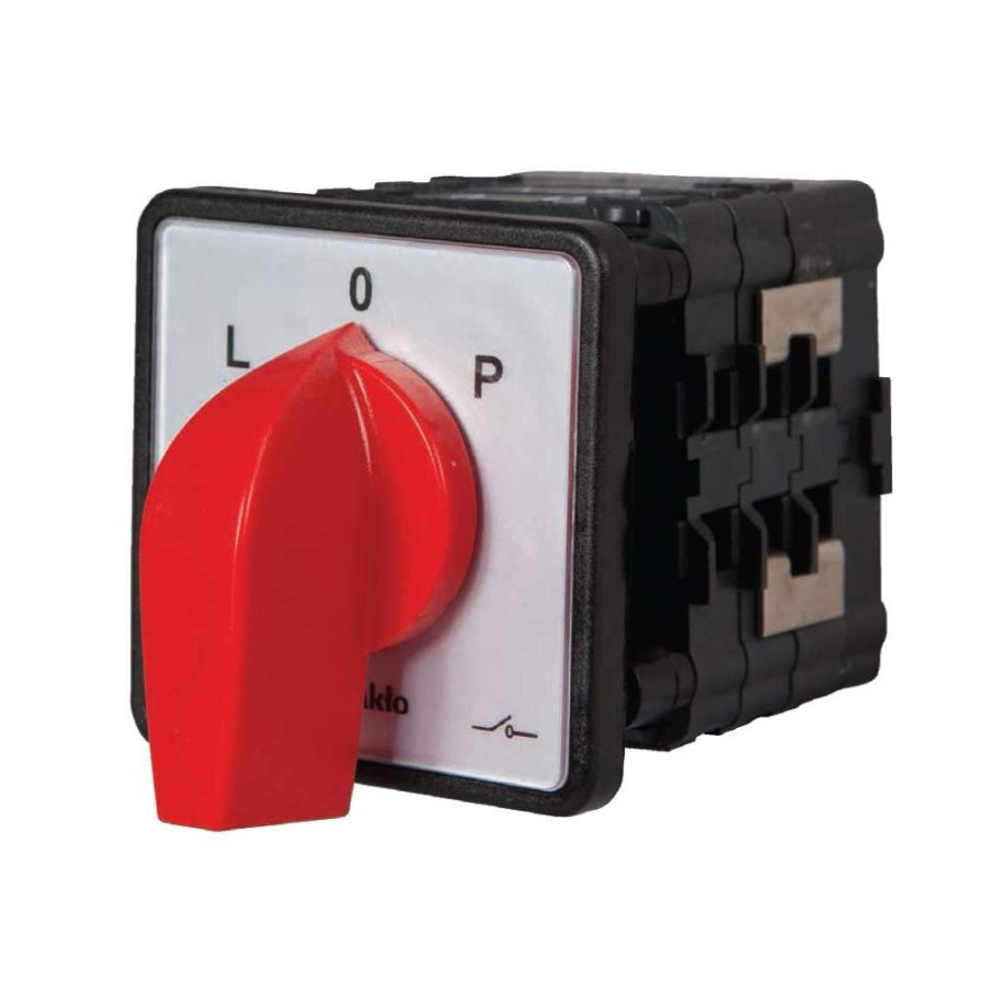 Łącznik krzywkowy L-0-P 3P 40A zatablicowy z płytką przednią 8651-200