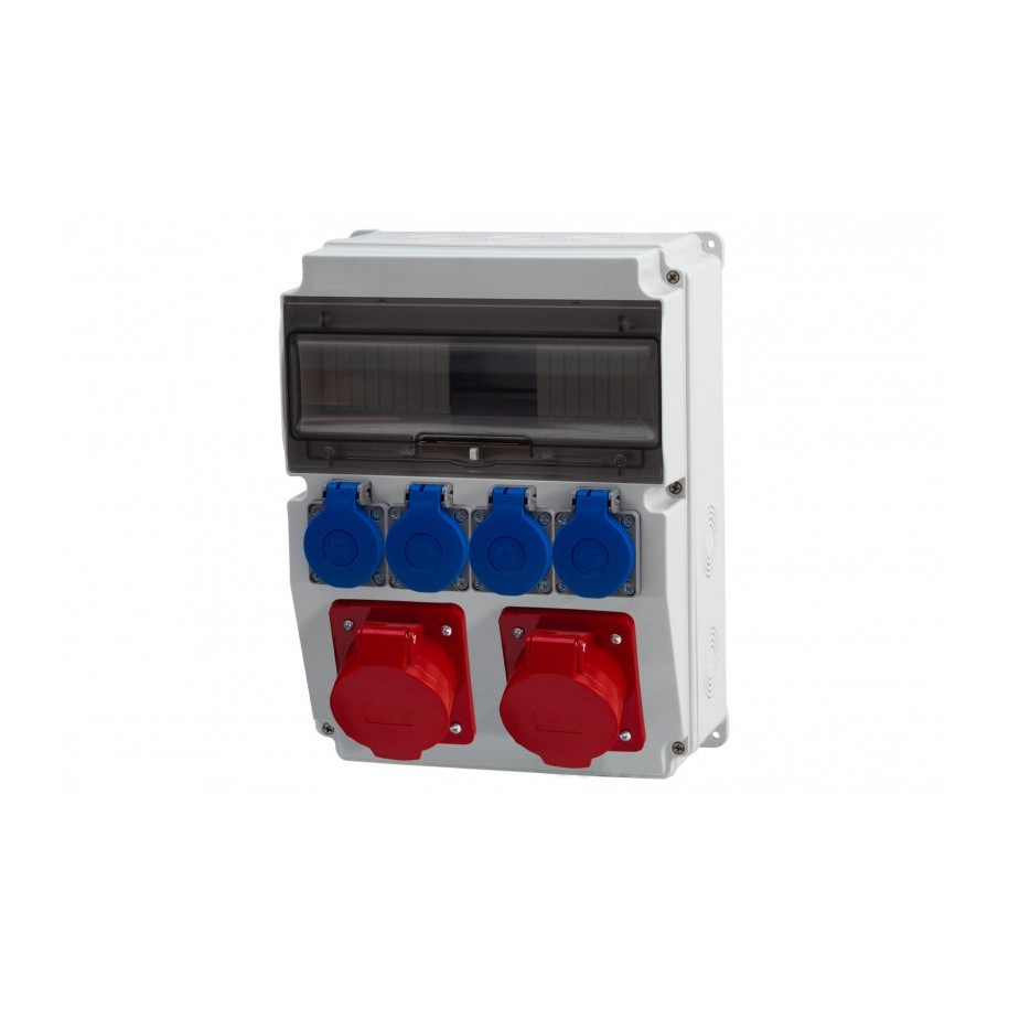 Rozdzielnica budowlana CAJA 12M 16A/5p 32A/5p 4x230V F3.0451
