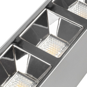 Oprawa biurowa liniowa 120cm, srebrna, zasilanie przelotowe, 40W, 5000Lm ORO-RAGGIO-SILVER-40W-DW-L ORO18038
