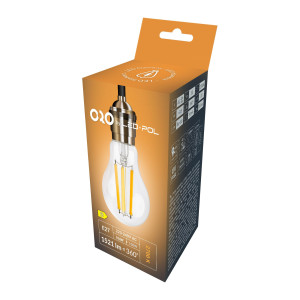 Lampa LED Filament E27 A60 10,5W 1521Lm 2700K 360° Fi60x108 ORO-E27-A60-FL-CLARO-10,5W-WW ORO04138