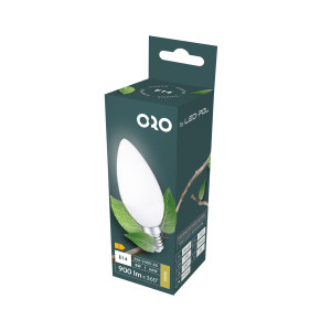 Lampa LED E14 C37 8W 900Lm 3000K 200° Fi37x100 ORO-E14-C37-TOTO-8W-WW