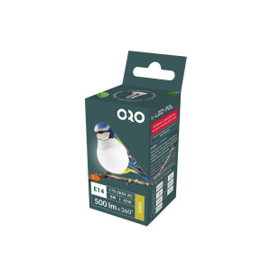 Lampa LED E14 G45 5W 500Lm 3000K 200° Fi45x80 ORO-E14-G45-TOTO-5W-WW ORO03077