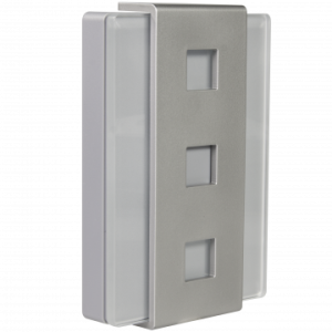 Gong dwutonowy GLASSO 230V srebrny GNS-248-SRB