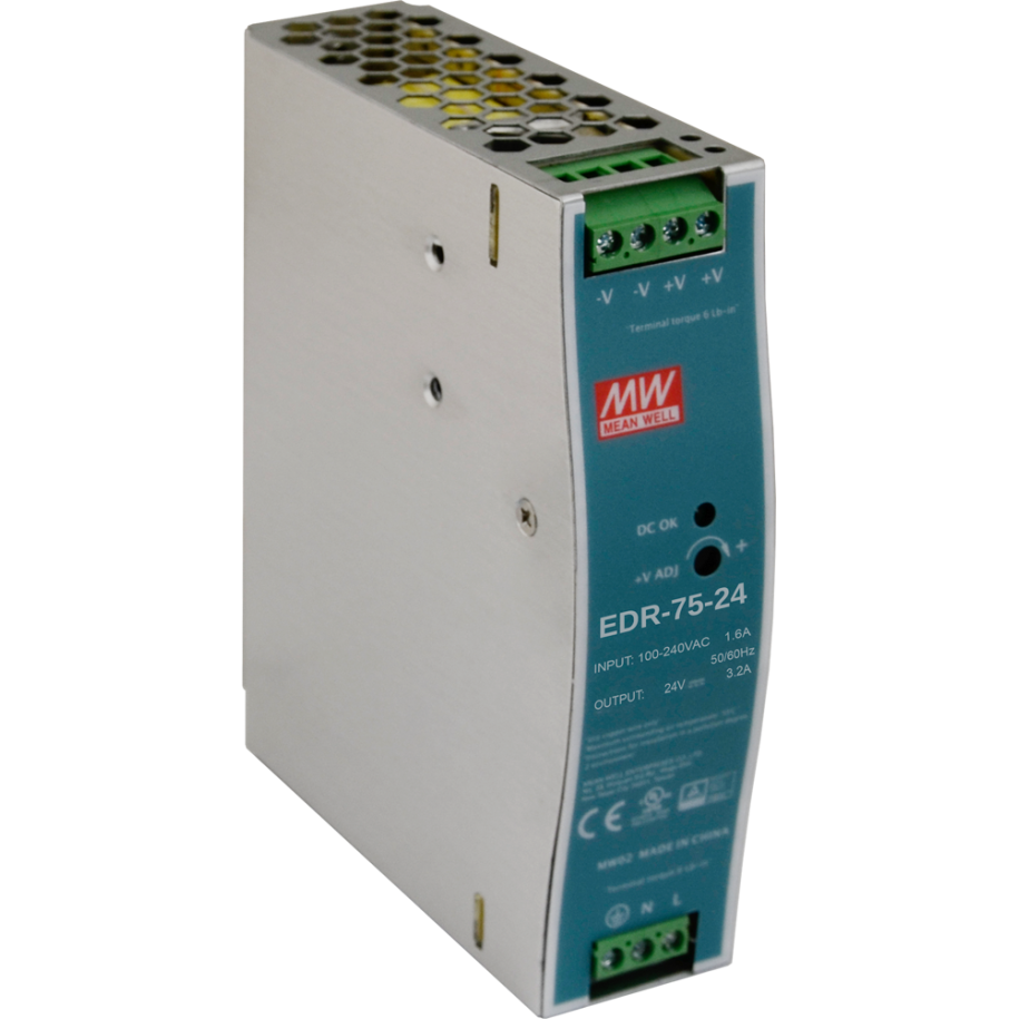 Zasilacz impulsowy 24VDC 3,2A 76,8W EDR-75-24 Mean Well