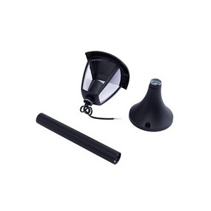 Lampa ogrodowa stojąca FOX BLACK 1XE27 Duża EKO3568